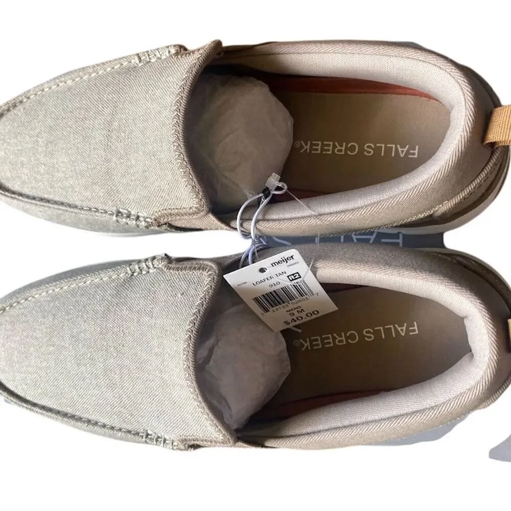 Men's Brown Loafer Slip-On Shoes Size 9M Casual Comfort Durable